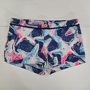 Lilly Pulitzer starfish print shorts women's size 4